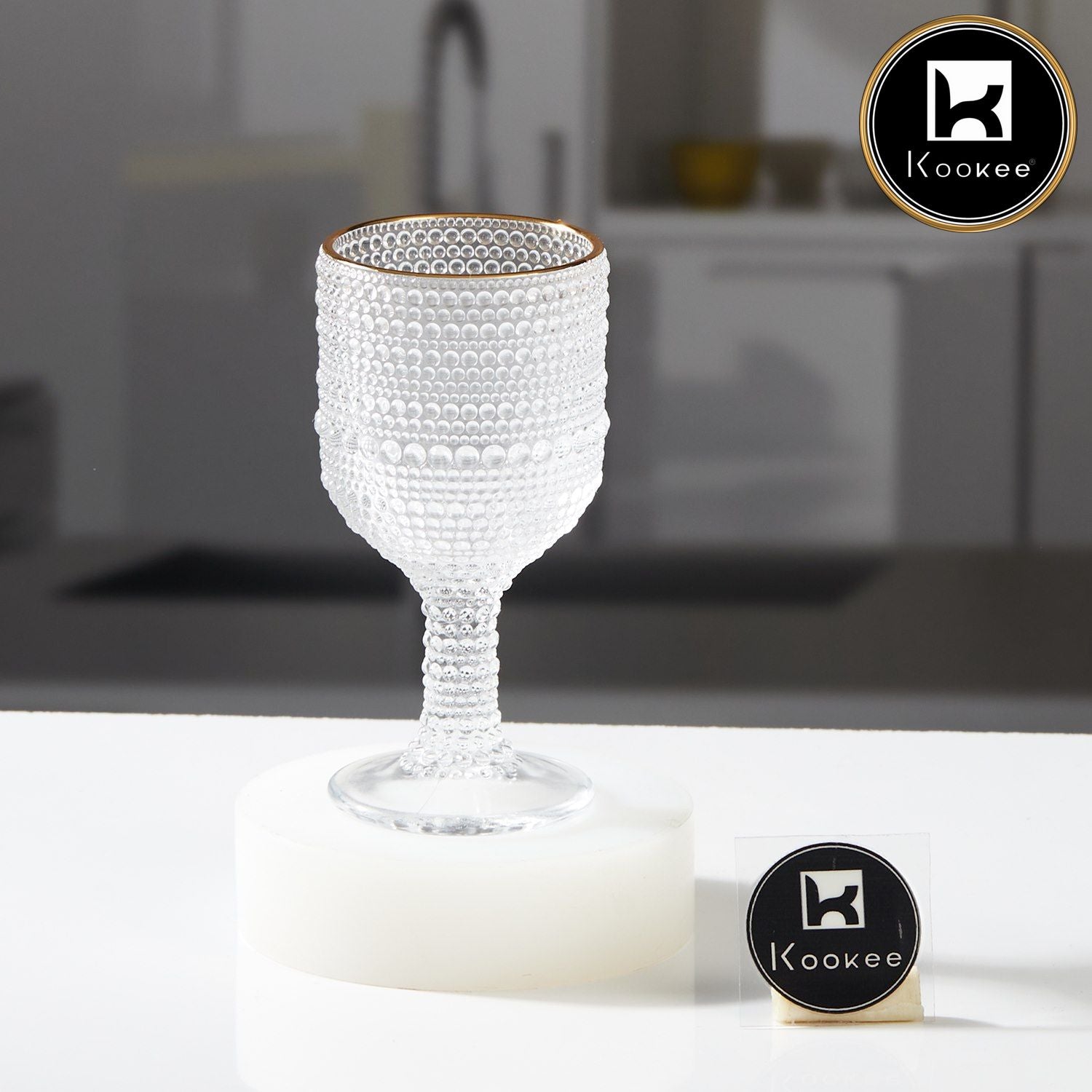 Kookee Wine Glasses, Transparent, ART11647