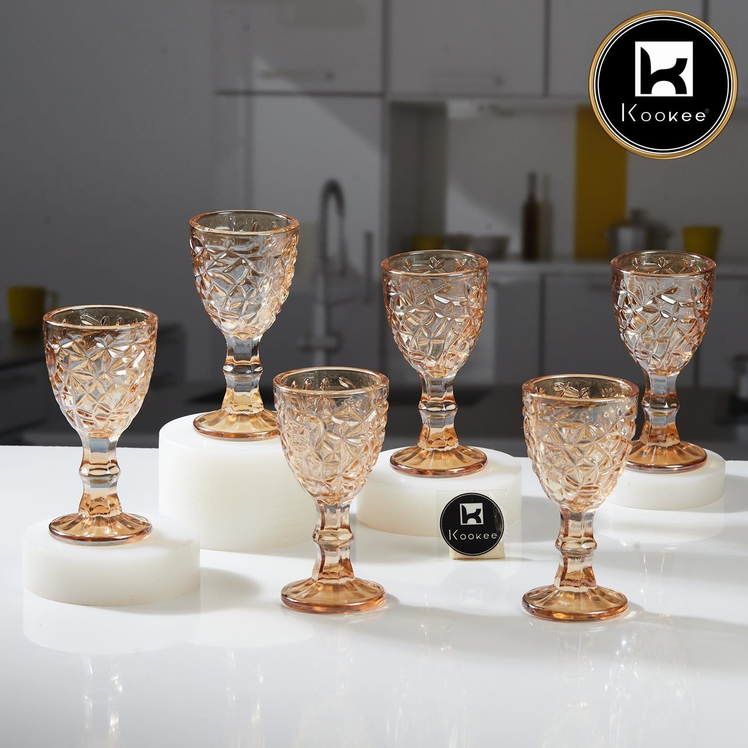 Kookee Crystal Wine Glasses (Set of 6) 50ml (11901)