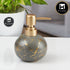 Kookee Ceramic Soap Dispenser with Stylish Refillable Pump Bottle for Bathroom Handwash & Kitchen Wash Basin, Perfect for Hand Soap, Lotion, and more, Grey,