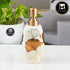 Kookee Ceramic Soap Dispenser with Stylish Refillable Pump Bottle for Bathroom Handwash & Kitchen Wash Basin, Perfect for Hand Soap, Lotion, and more, White,