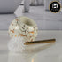 Ceramic Toilet Cleaner Brush with Holder Stand for Bathroom(11346)