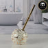 Ceramic Toilet Cleaner Brush with Holder Stand for Bathroom(11346)