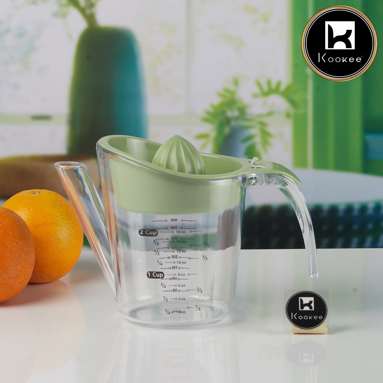 Manual citrus juicer, Orange juicer, Lemon squeezer,White (11356)