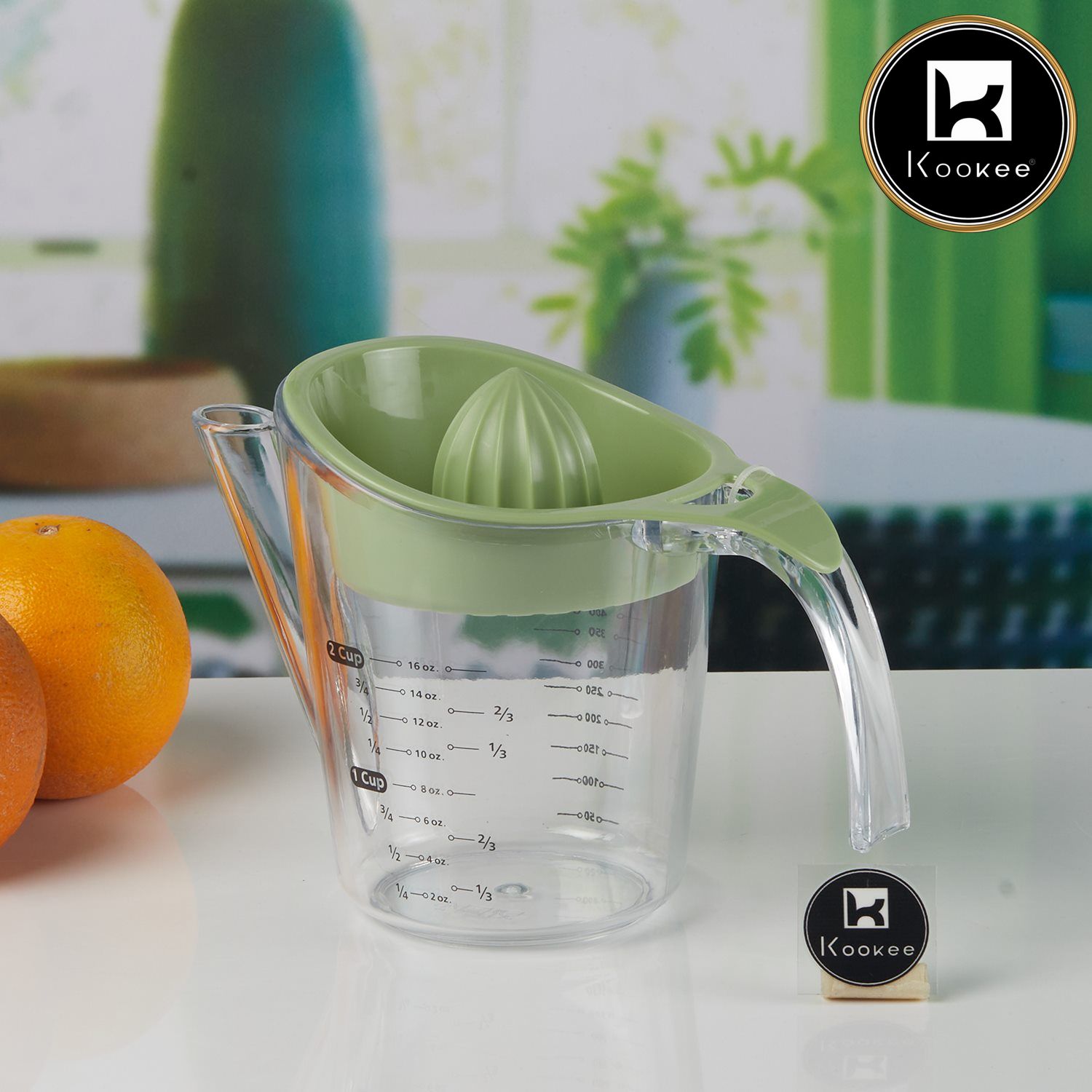 Manual citrus juicer, Orange juicer, Lemon squeezer,White (11356)