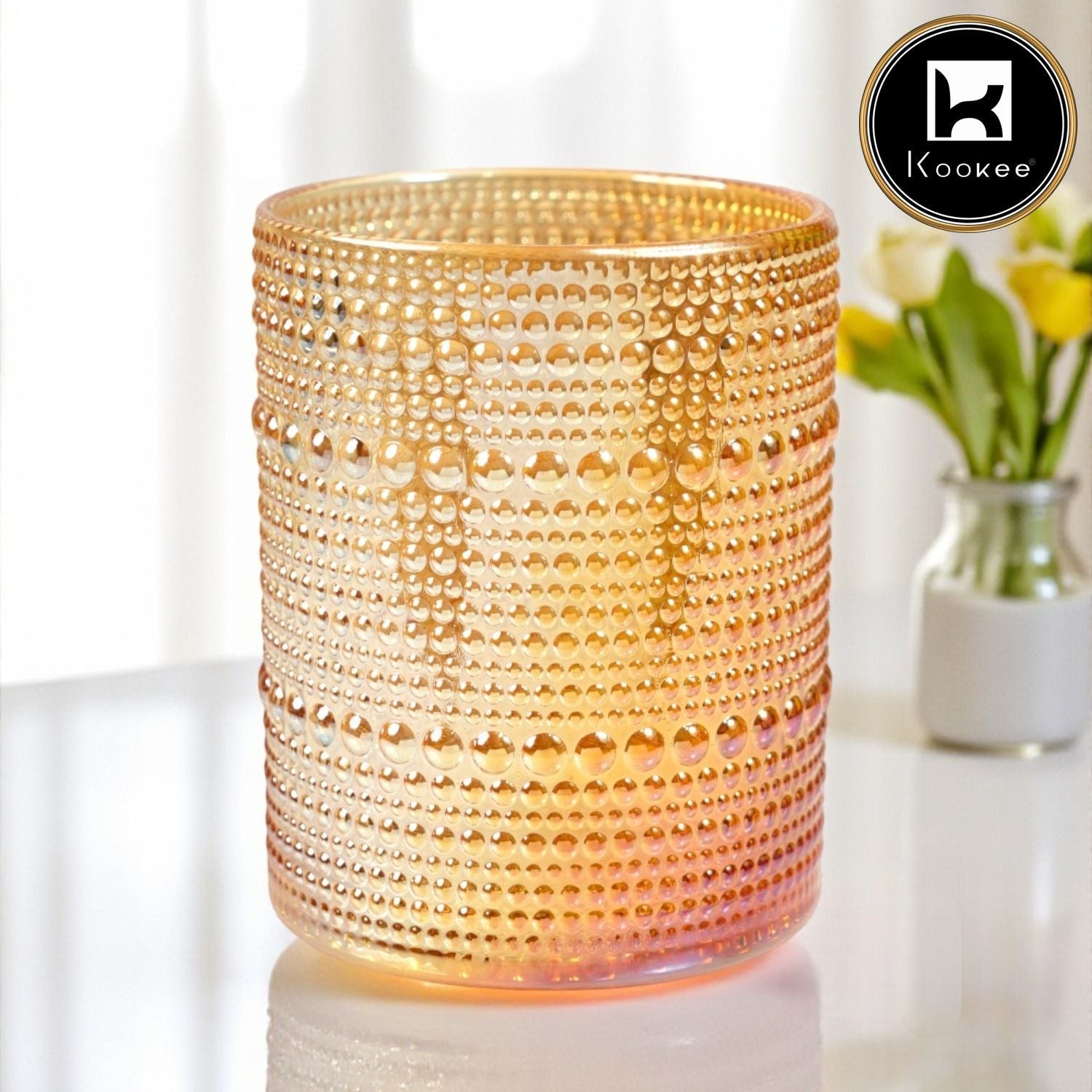 Jupiter Vintage Hobnail Old Fashioned Bubble Glasses (Set of 6) (11357)