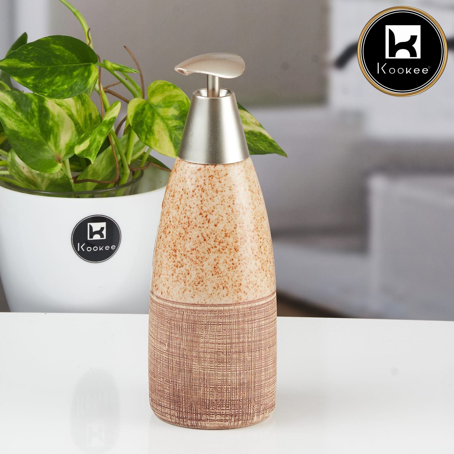 Kookee Ceramic Soap Dispensers, Multi, ART11363