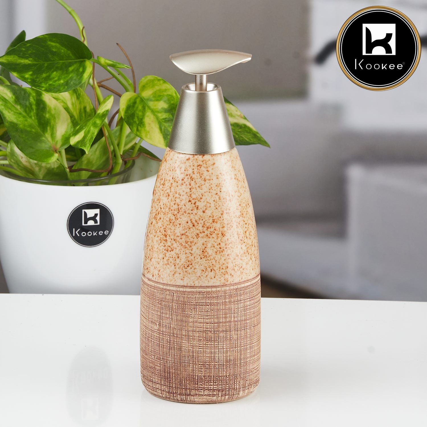 Kookee Ceramic Soap Dispensers, Multi, ART11363