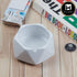 Kookee Groovy Ceramic Ashtray - Unique and Colorful Smoking Accessory with Retro Vibes - Funky Decor for Smokers and Collectors, White