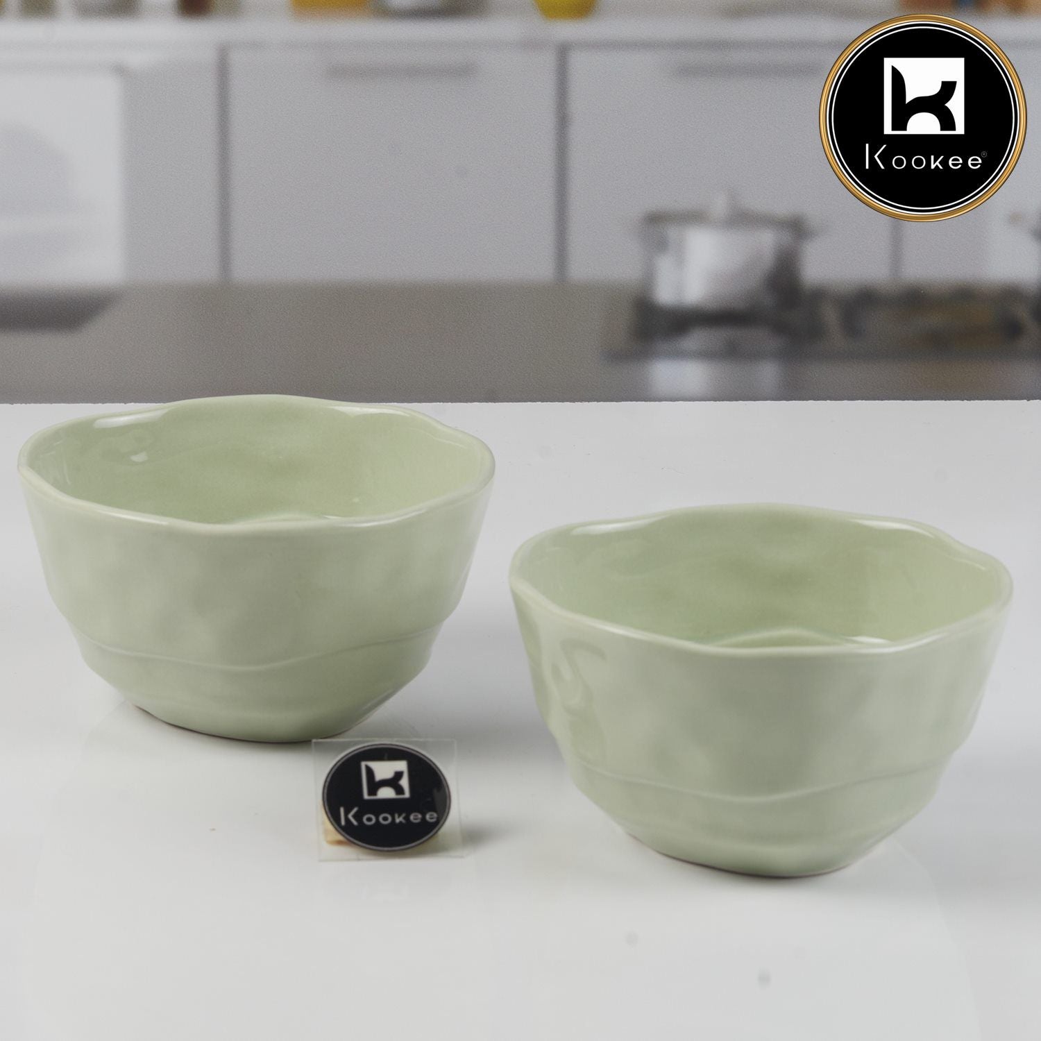 Kookee Bowls, Green, ART11401