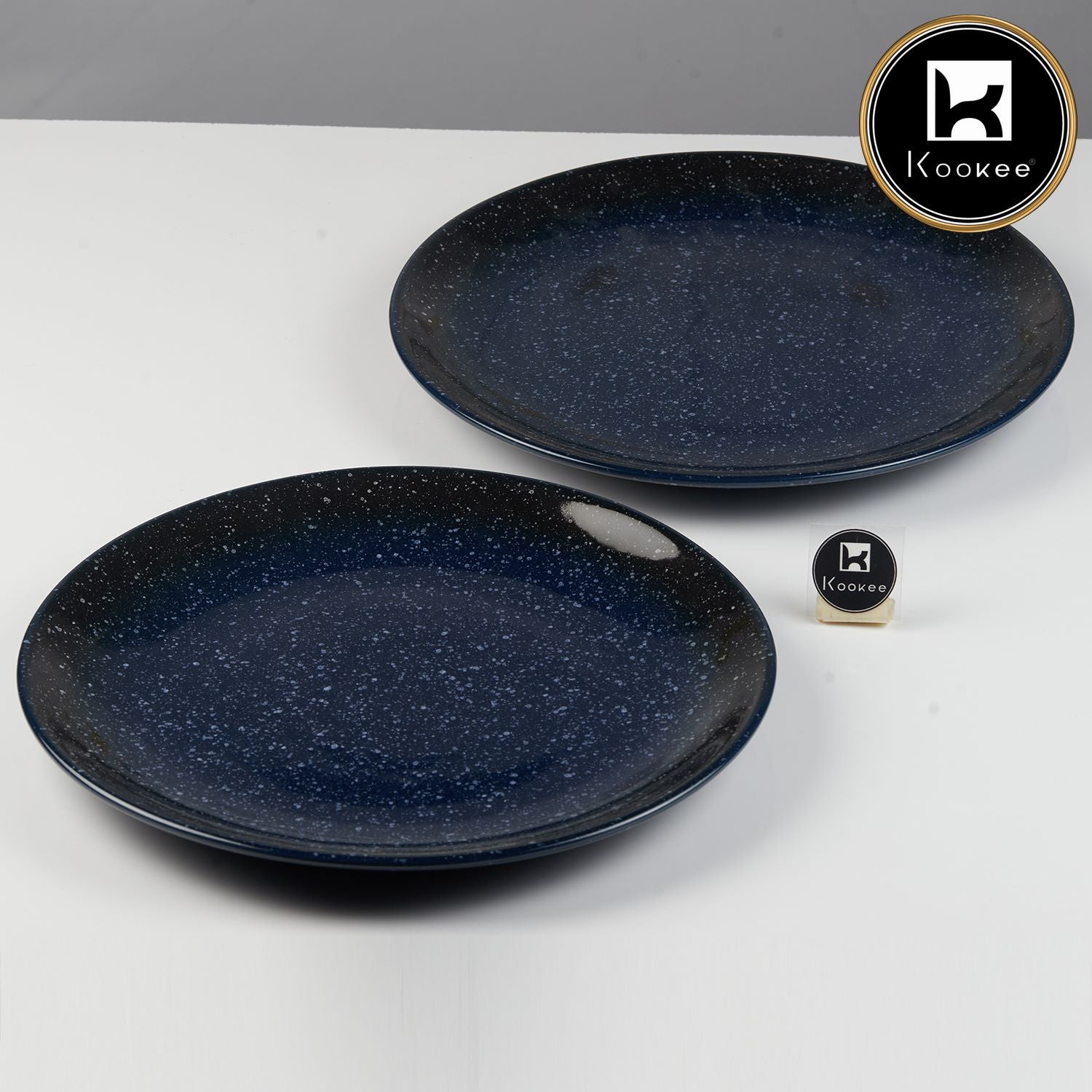 Kookee Dinner Plates, Blue, ART11406