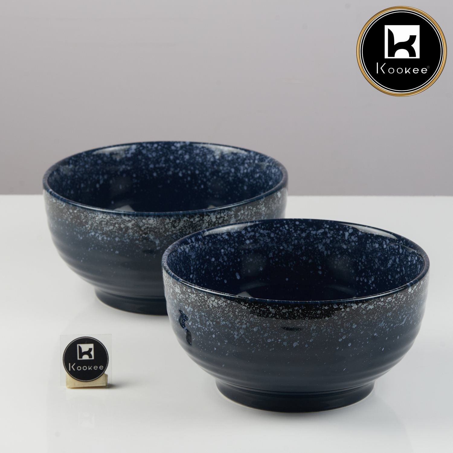 Ceramic Serving Bowls Set, 1200ml, 1 Pc, Mehndi Carving | (Large Bowl) (11408)