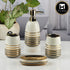 Ceramic Bathroom Accessories Set of 4 with Soap Dispenser (11422)