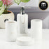 Ceramic Bathroom Accessories Set of 4 with Soap Dispenser (11424)