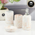 Ceramic Bathroom Accessories Set of 4 with Soap Dispenser (11425)