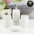 Ceramic Bathroom Accessories Set of 4 with Soap Dispenser (11426)