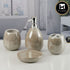 Ceramic Bathroom Accessories Set of 4 with Soap Dispenser (11429)