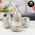 Ceramic Bathroom Accessories Set of 4 with Soap Dispenser (11430)