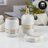 Ceramic Bathroom Accessories Set of 3 with Soap Dispenser (11432)