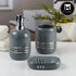 Ceramic Bathroom Accessories Set of 3 with Soap Dispenser (11433)