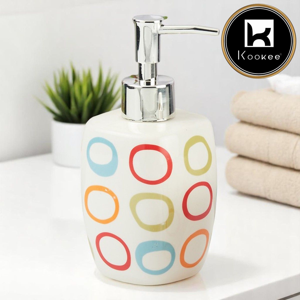 Kookee Ceramic Soap Dispensers, 1 piece (11435-SD)