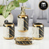 Ceramic Bathroom Accessories Set of 4 with Soap Dispenser (11438)