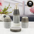 Ceramic Bathroom Accessories Set of 4 with Soap Dispenser (11443)