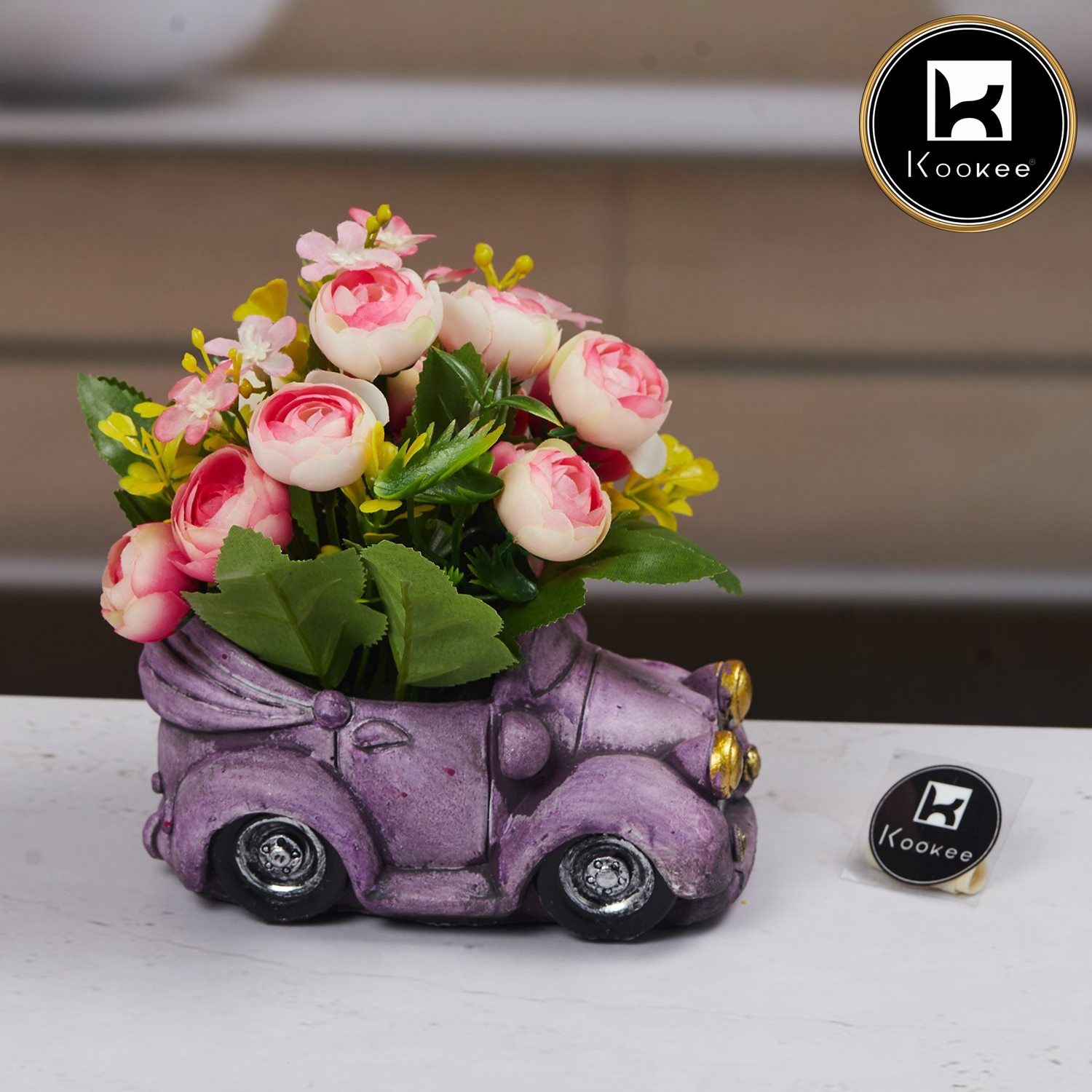 Kookee Artificial Flowers, Purple, ART11451