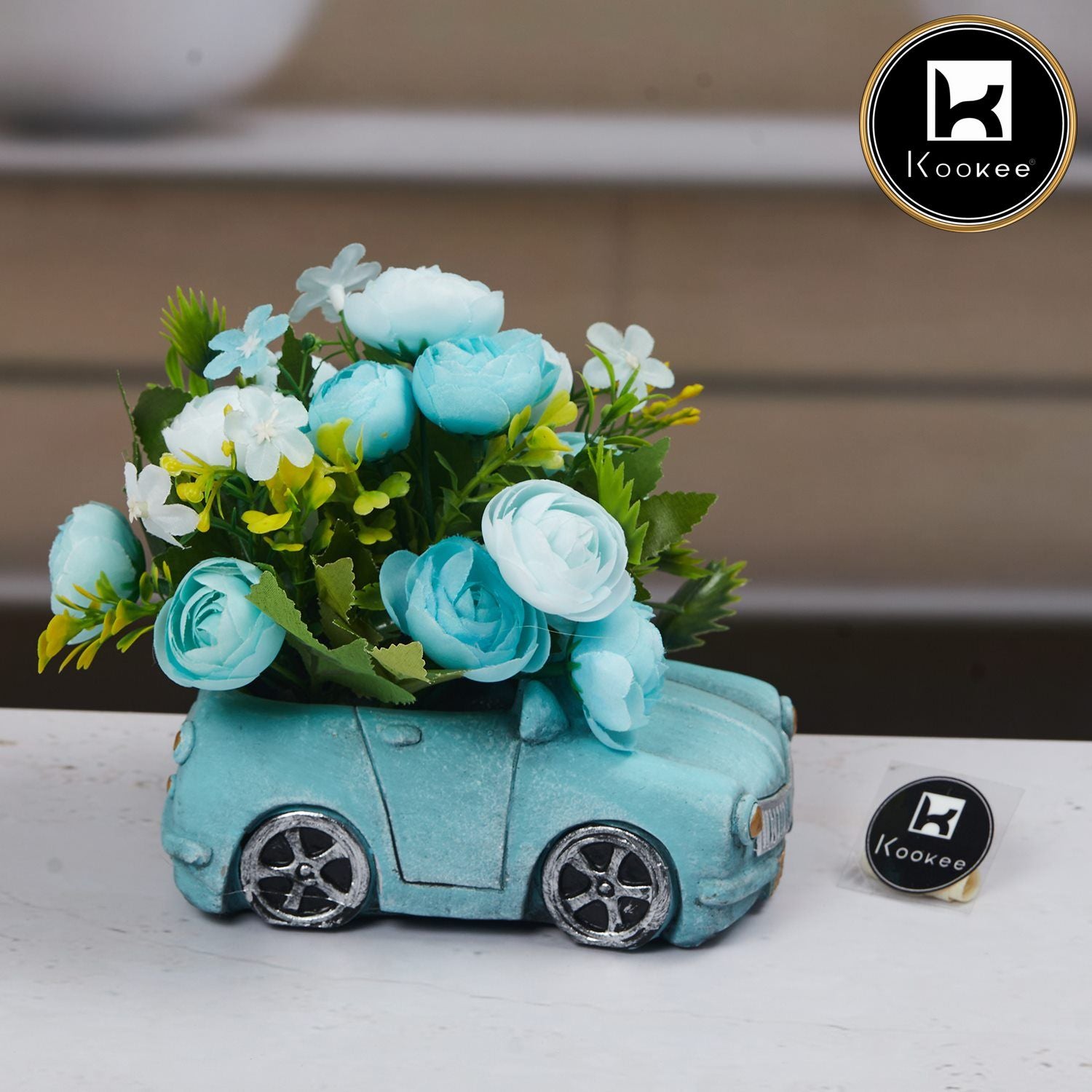 Kookee Artificial Flowers, Blue, ART11452