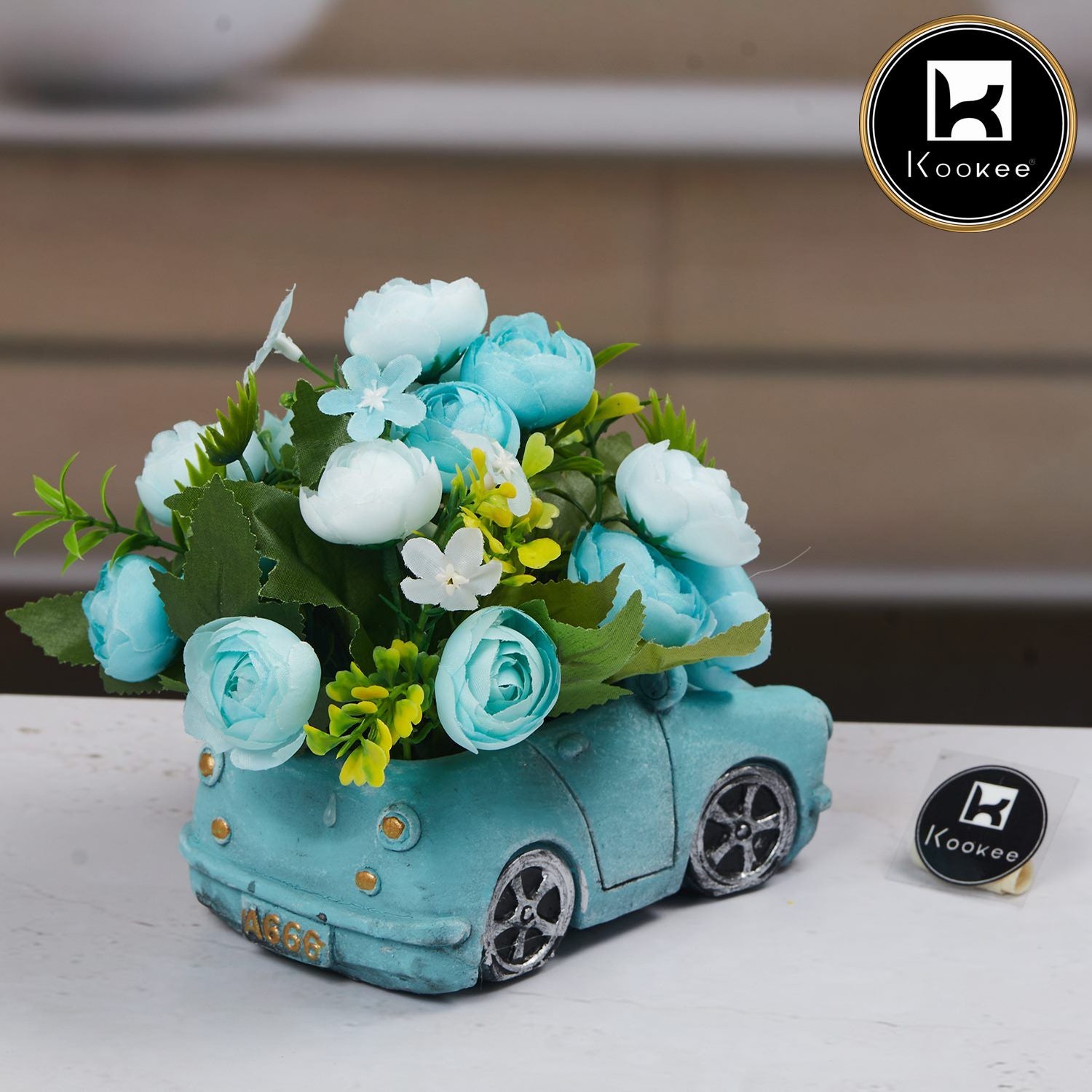 Kookee Artificial Flowers, Blue, ART11452