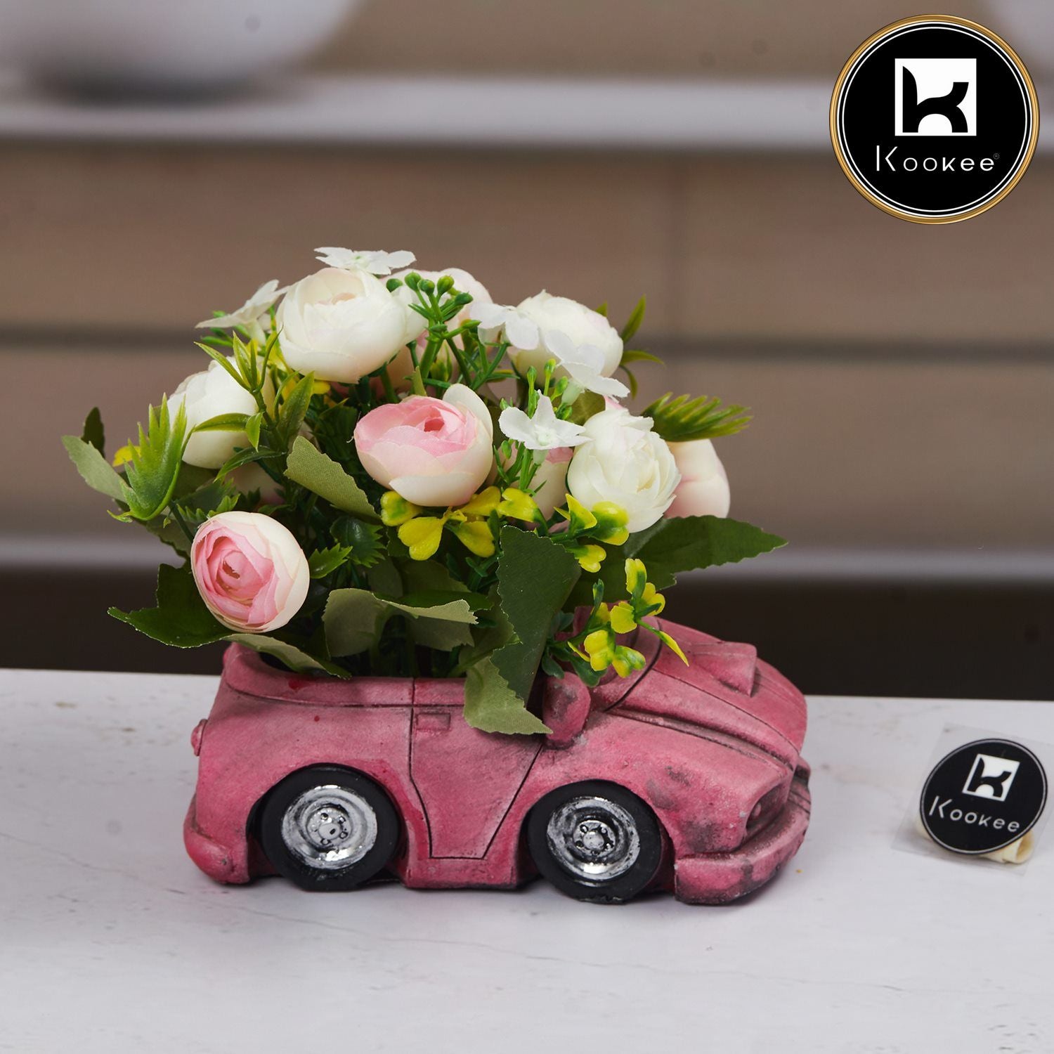 Kookee Artificial Flowers, Pink, ART11454