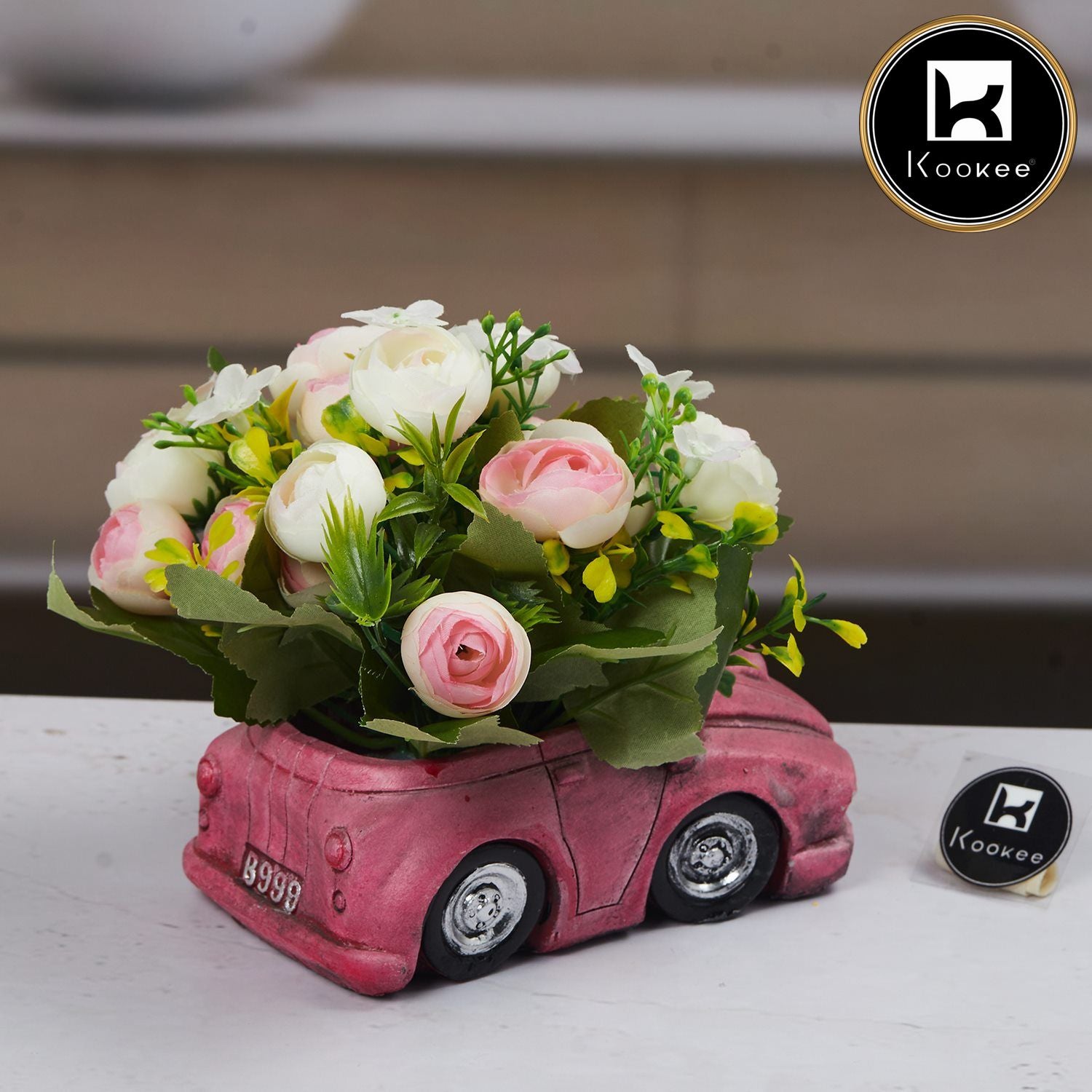 Kookee Artificial Flowers, Pink, ART11454