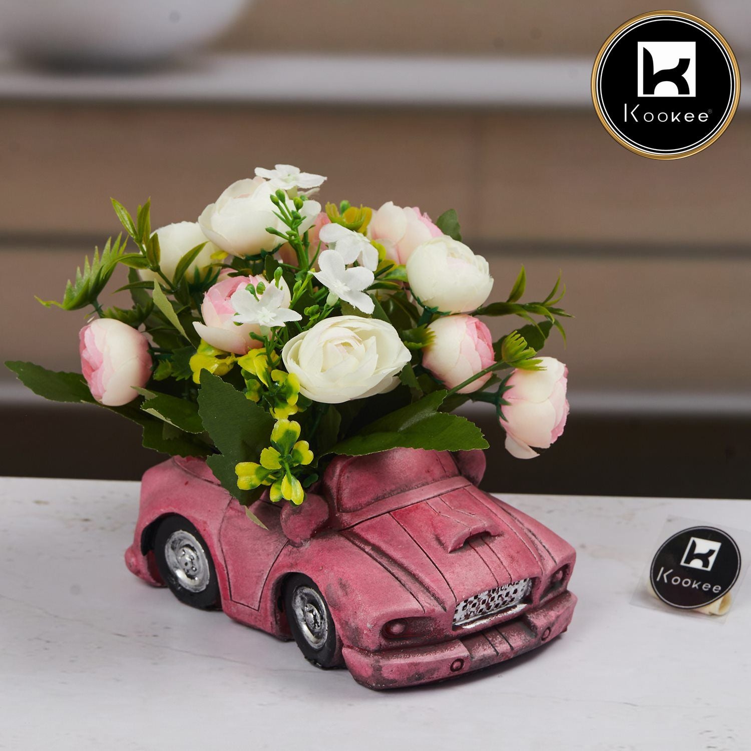 Kookee Artificial Flowers, Pink, ART11454