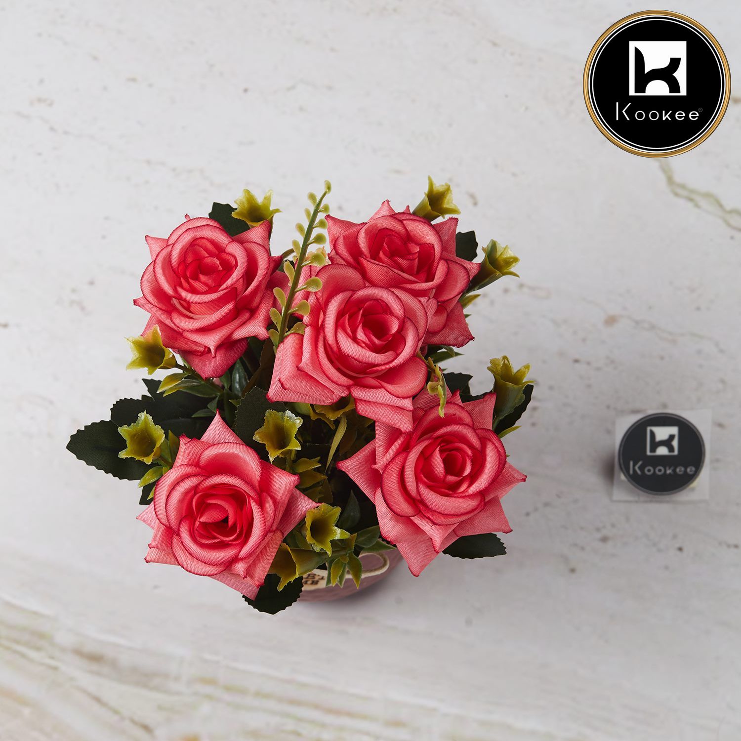 Kookee Artificial Flowers, Maroon, ART11457