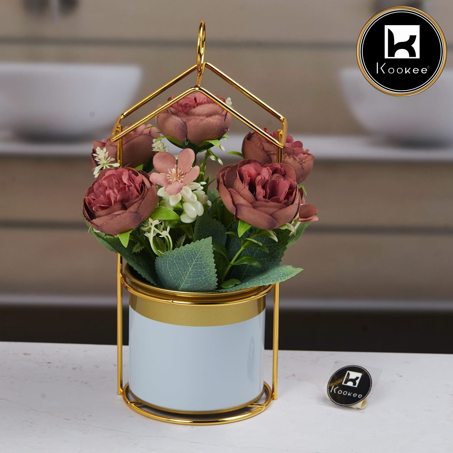 Kookee Artificial Flowers, Blue, ART11461