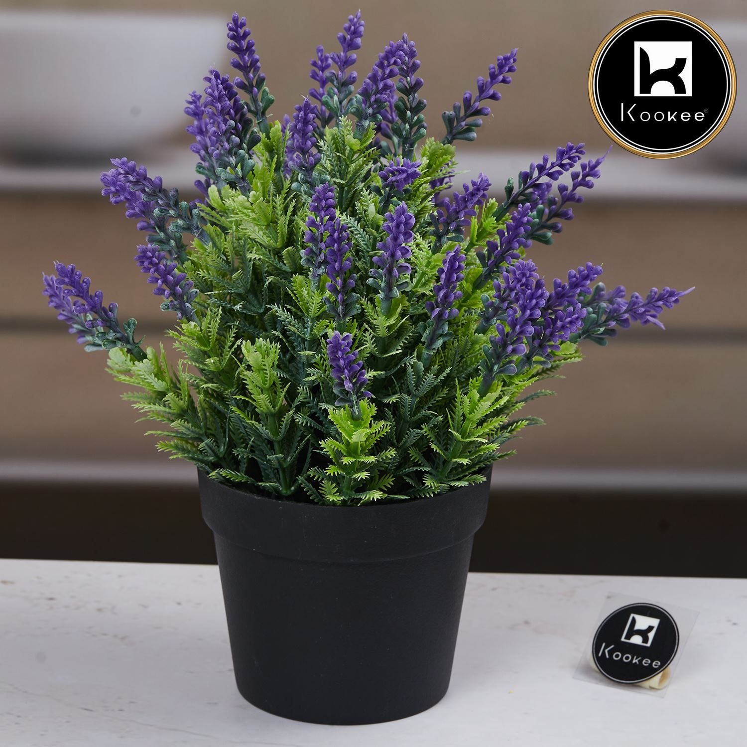 Kookee Artificial Plants, Black, ART11465