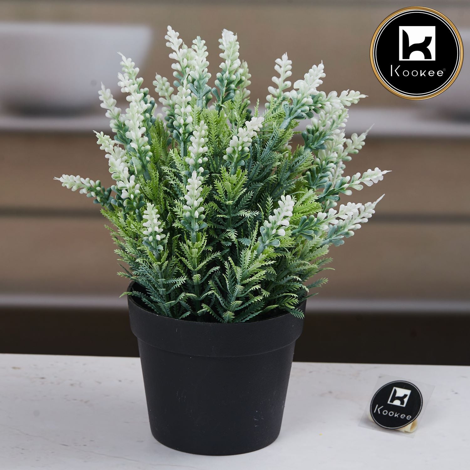Kookee Artificial Plants, Black, ART11467