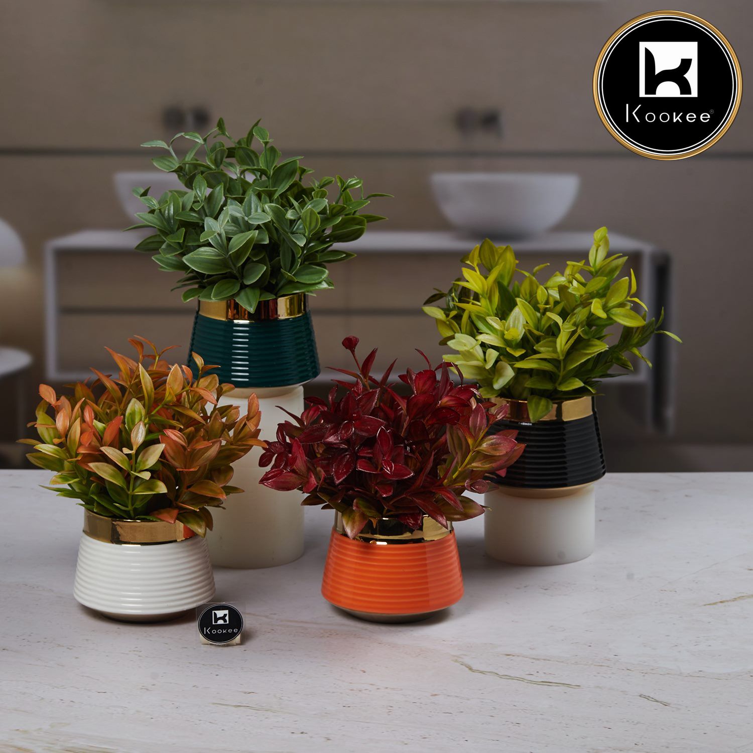 Kookee Artificial Plants, Green, ART11469