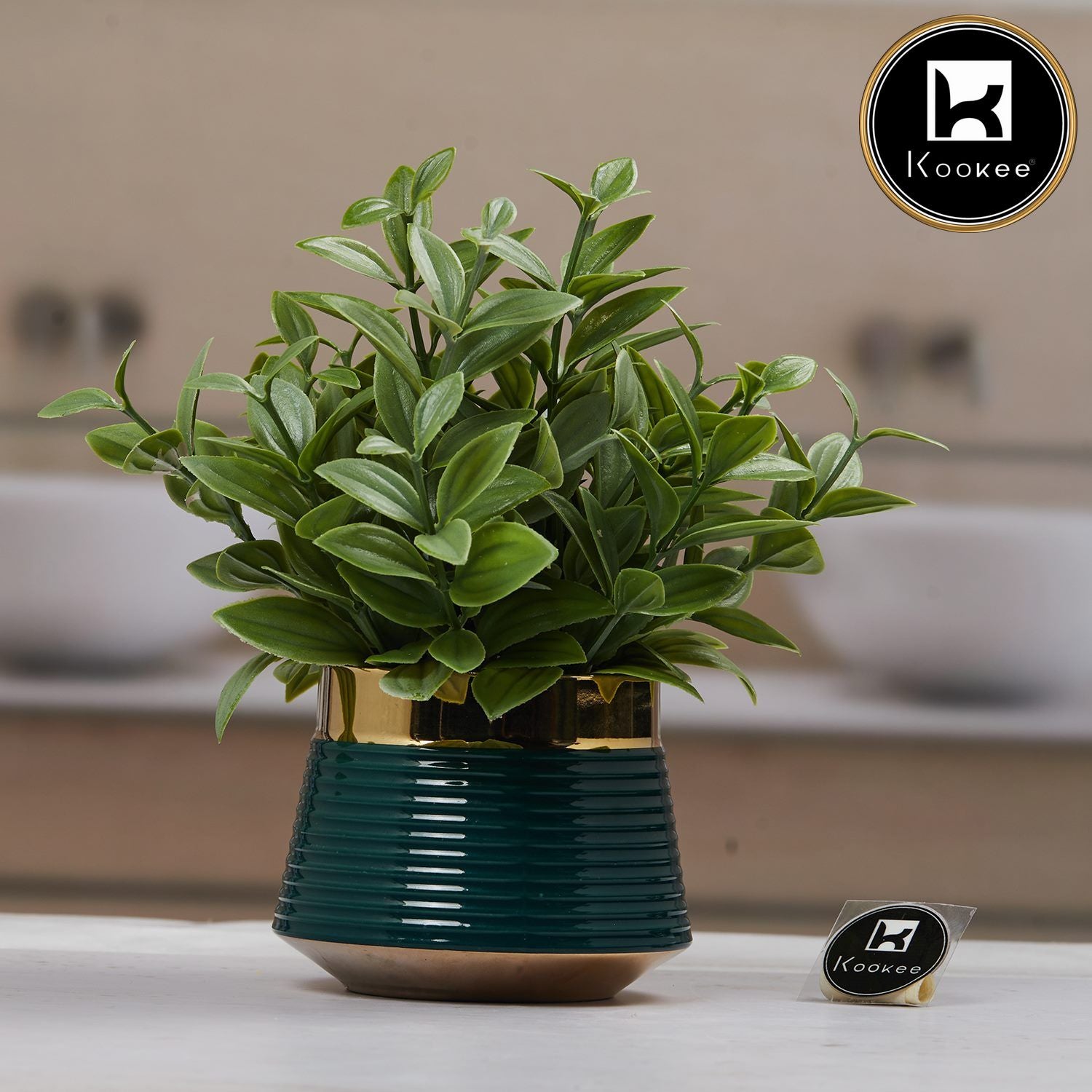 Kookee Artificial Plants, Green, ART11469