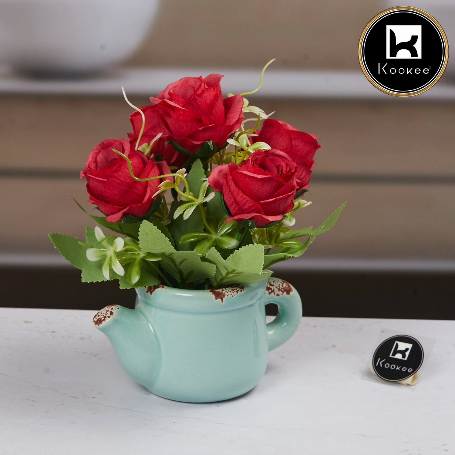 Kookee Artificial Flowers, Blue, ART11475