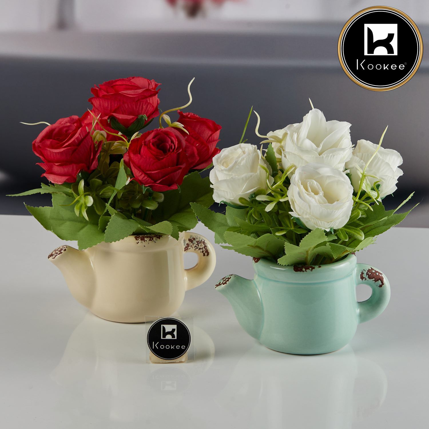 Kookee Artificial Flowers, Blue, ART11476