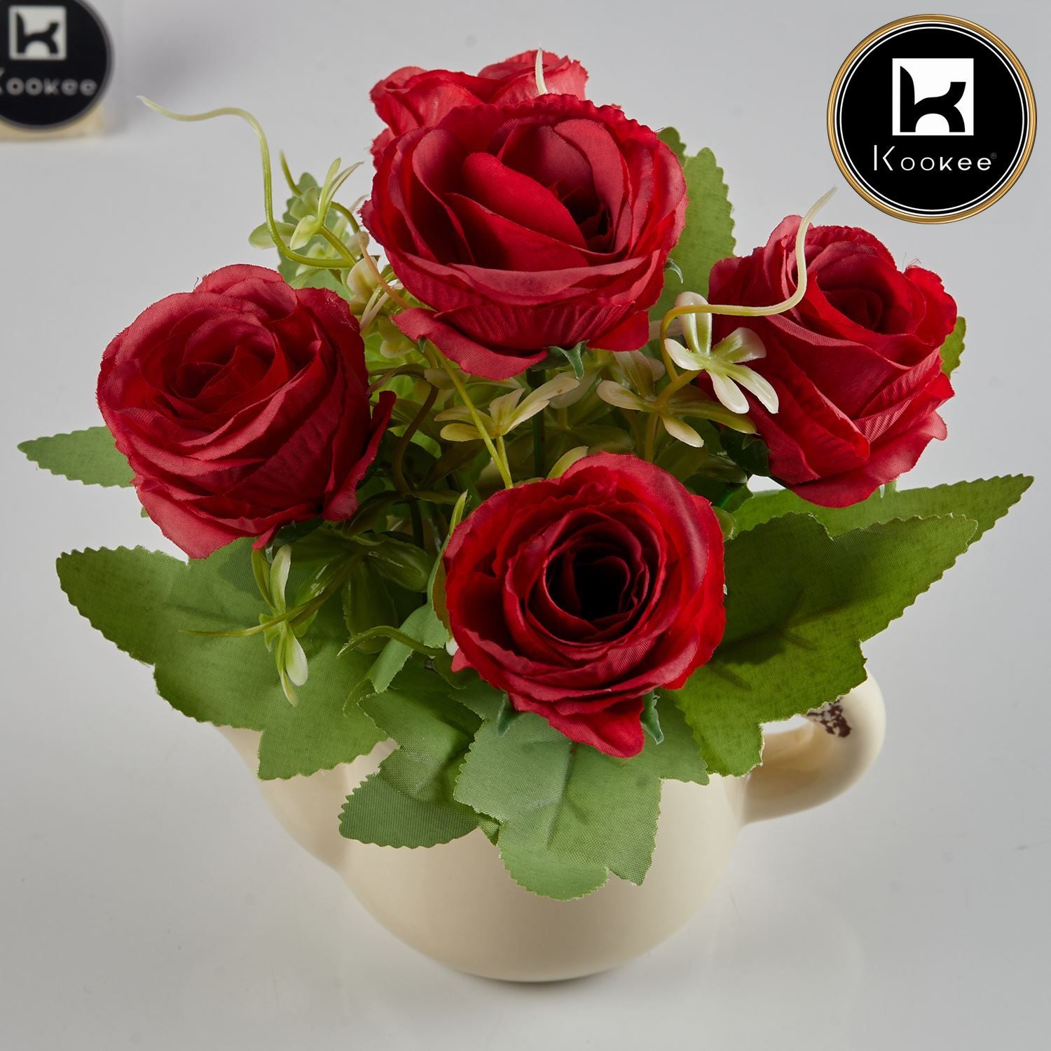 Kookee Artificial Flowers, Off White, ART11477