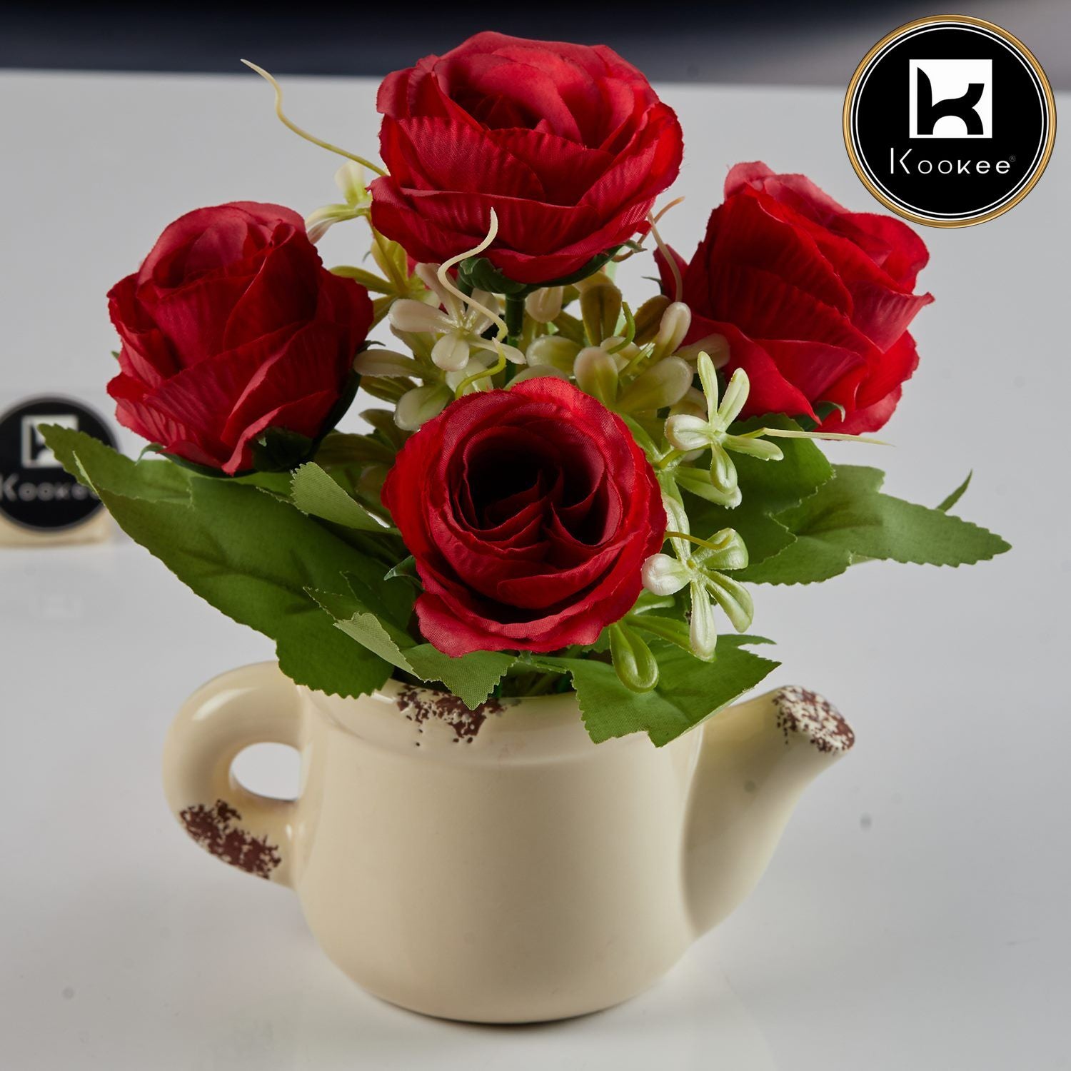 Kookee Artificial Flowers, Off White, ART11477