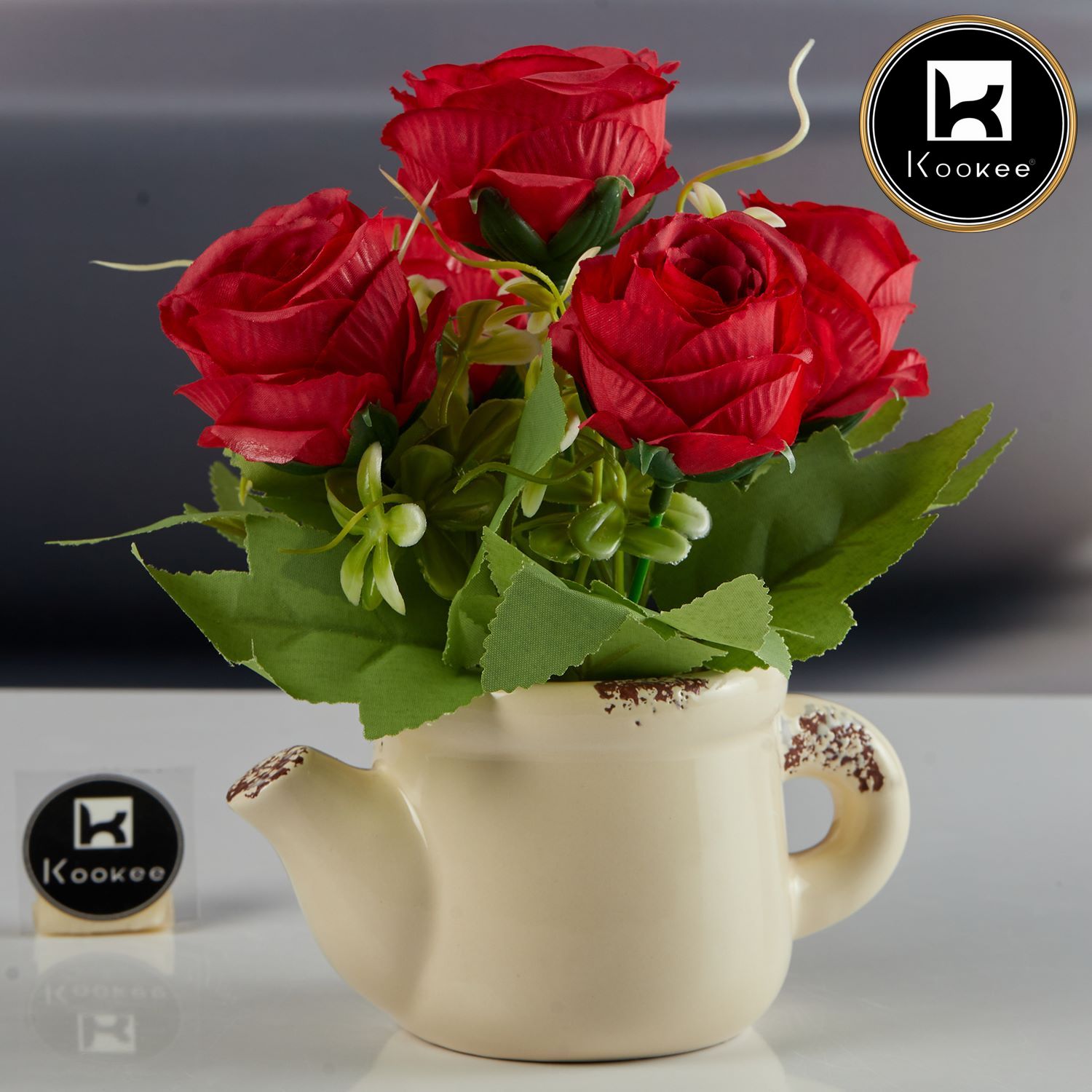 Kookee Artificial Flowers, Off White, ART11477