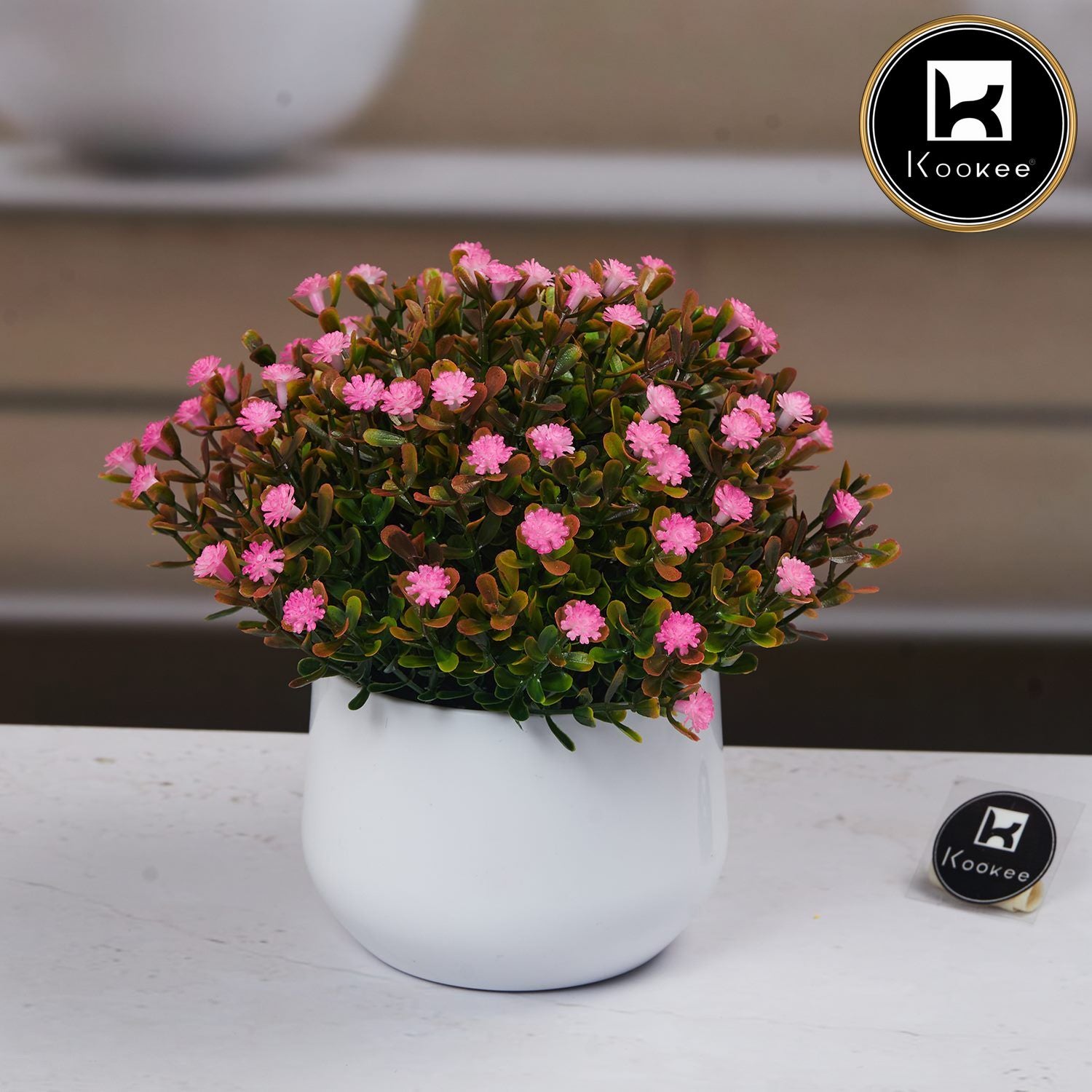 Kookee Artificial Plants, White, ART11478