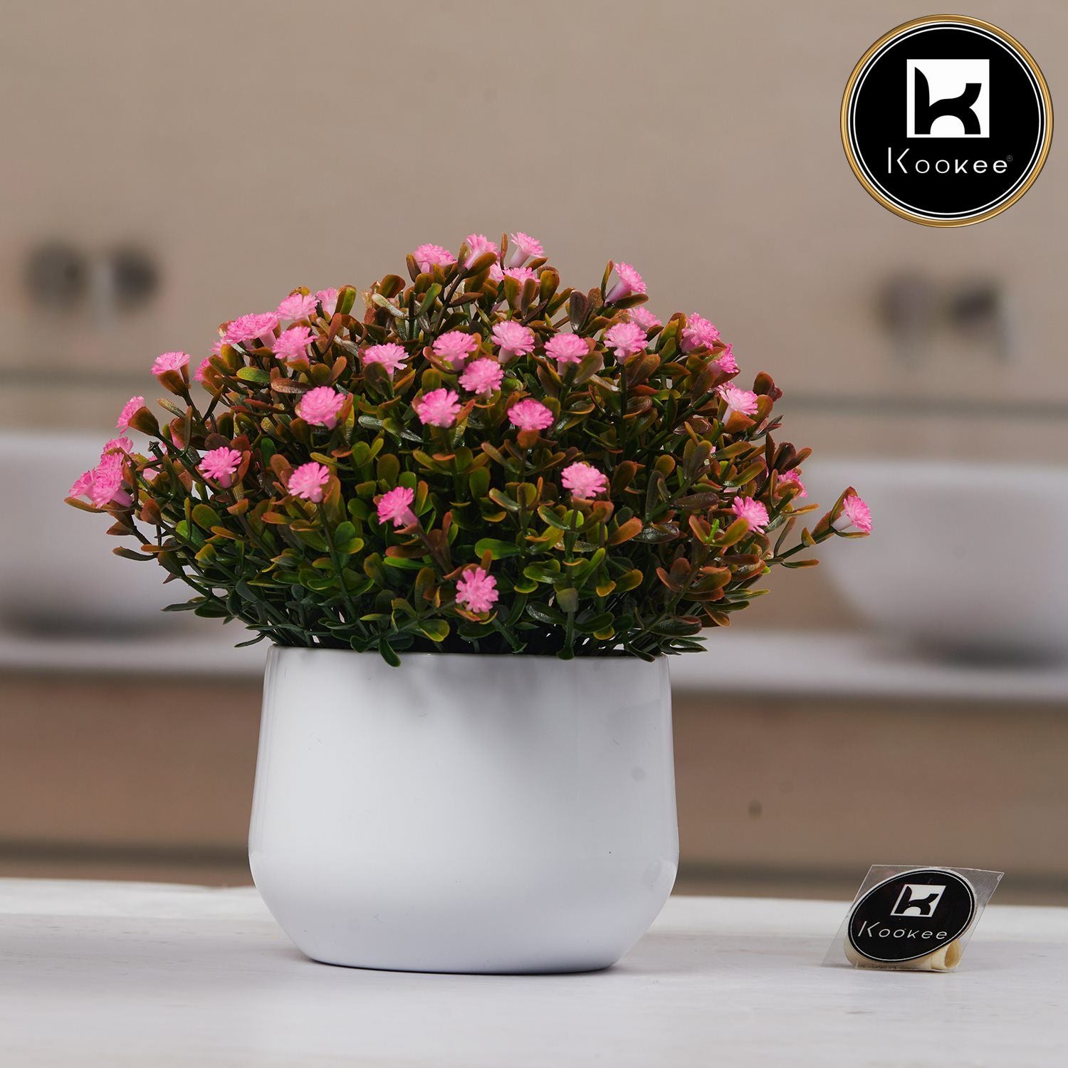 Kookee Artificial Plants, White, ART11478