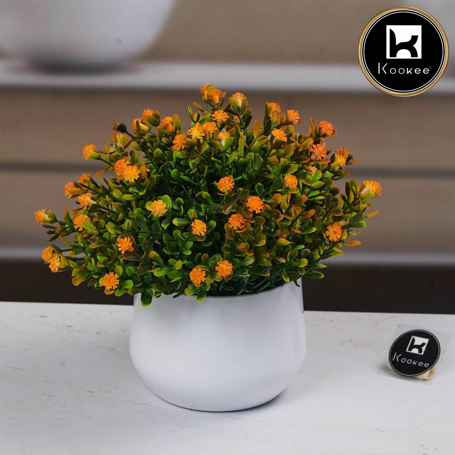 Kookee Artificial Plants, White, ART11481
