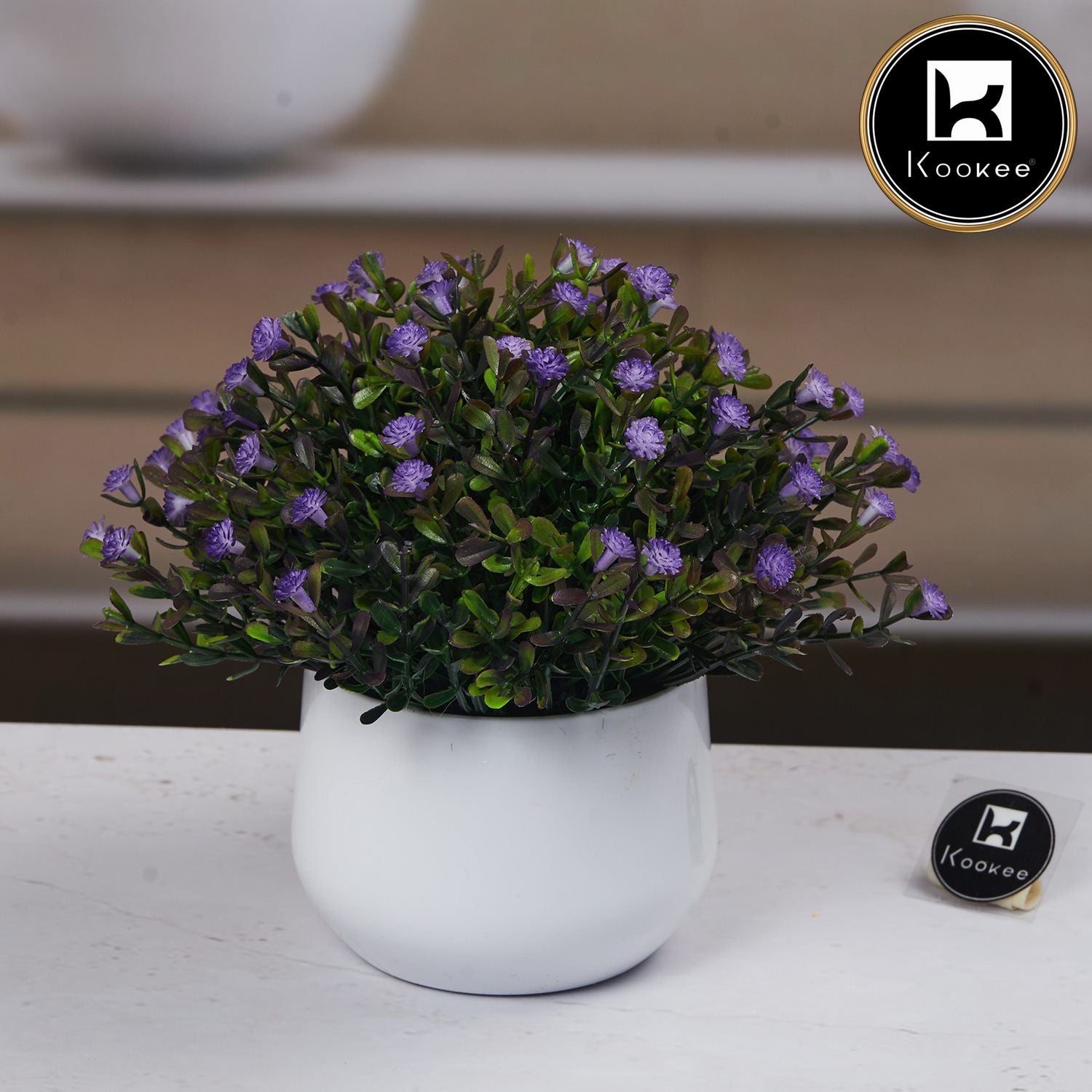 Kookee Artificial Plants, White, ART11482