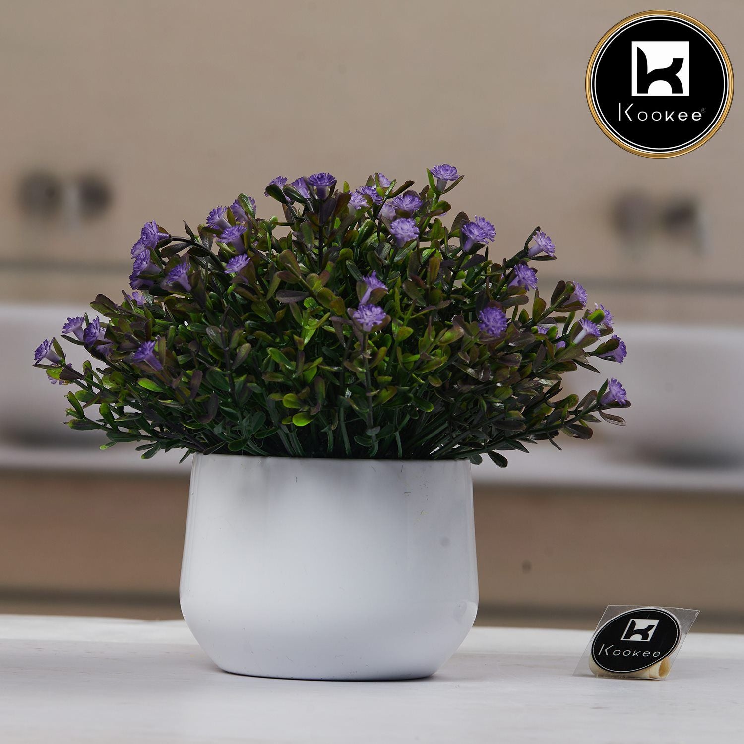 Kookee Artificial Plants, White, ART11482