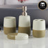 Ceramic Bathroom Accessories Set of 4 with Soap Dispenser (11499)