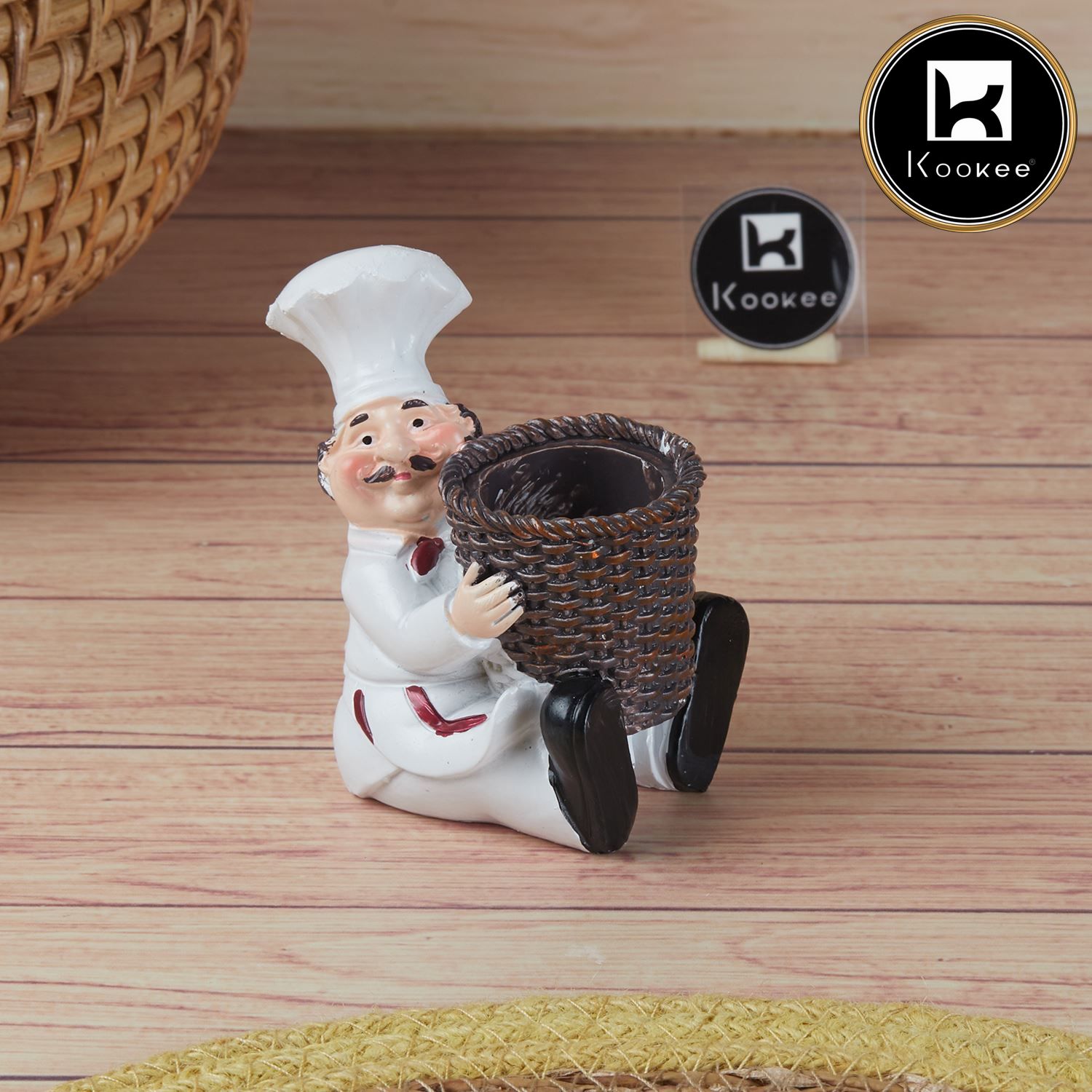 Polyresin Chef Toothpick holder tabletop (V-TPICK-001-2)